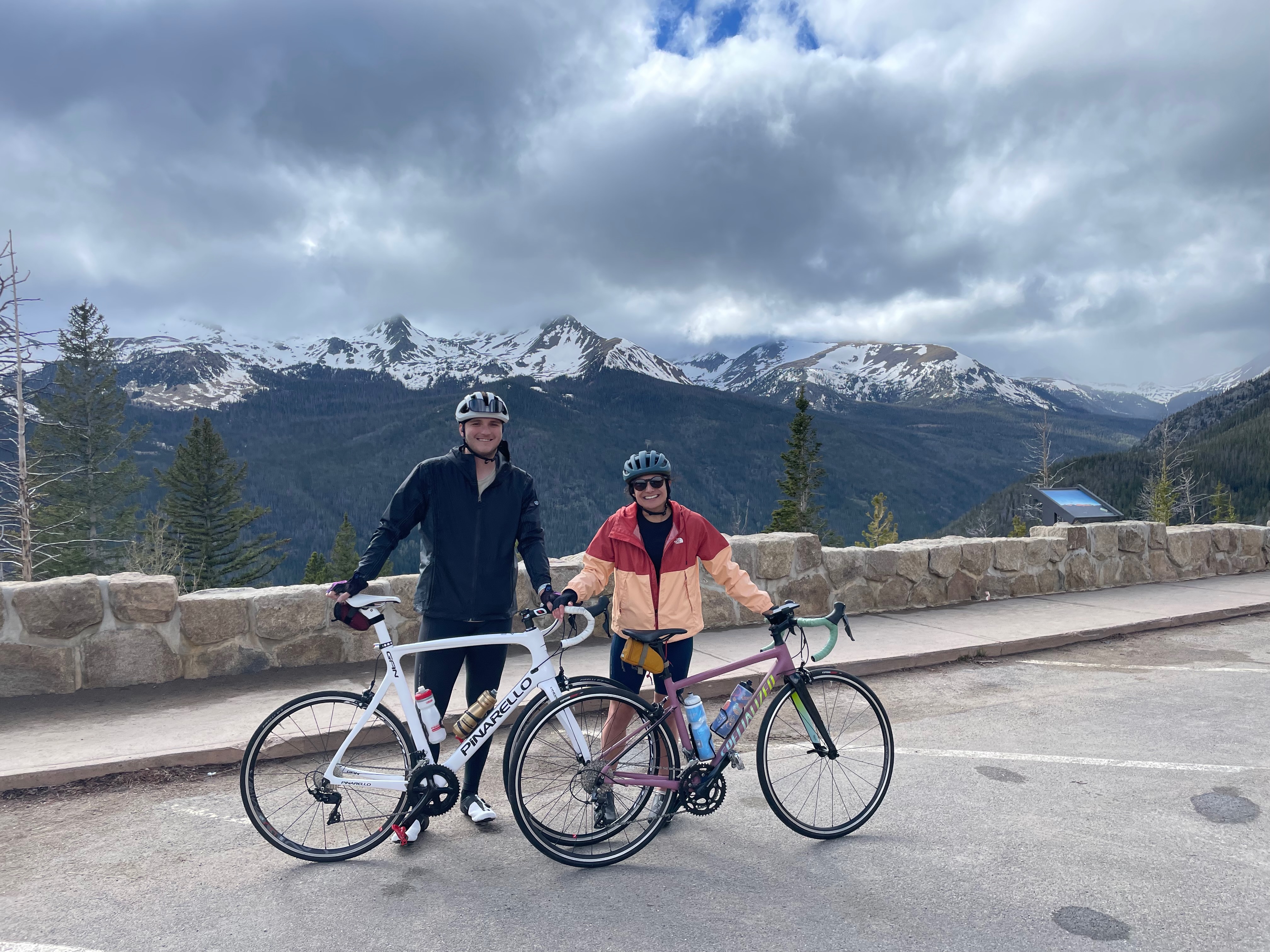 Road biking in the Rockies