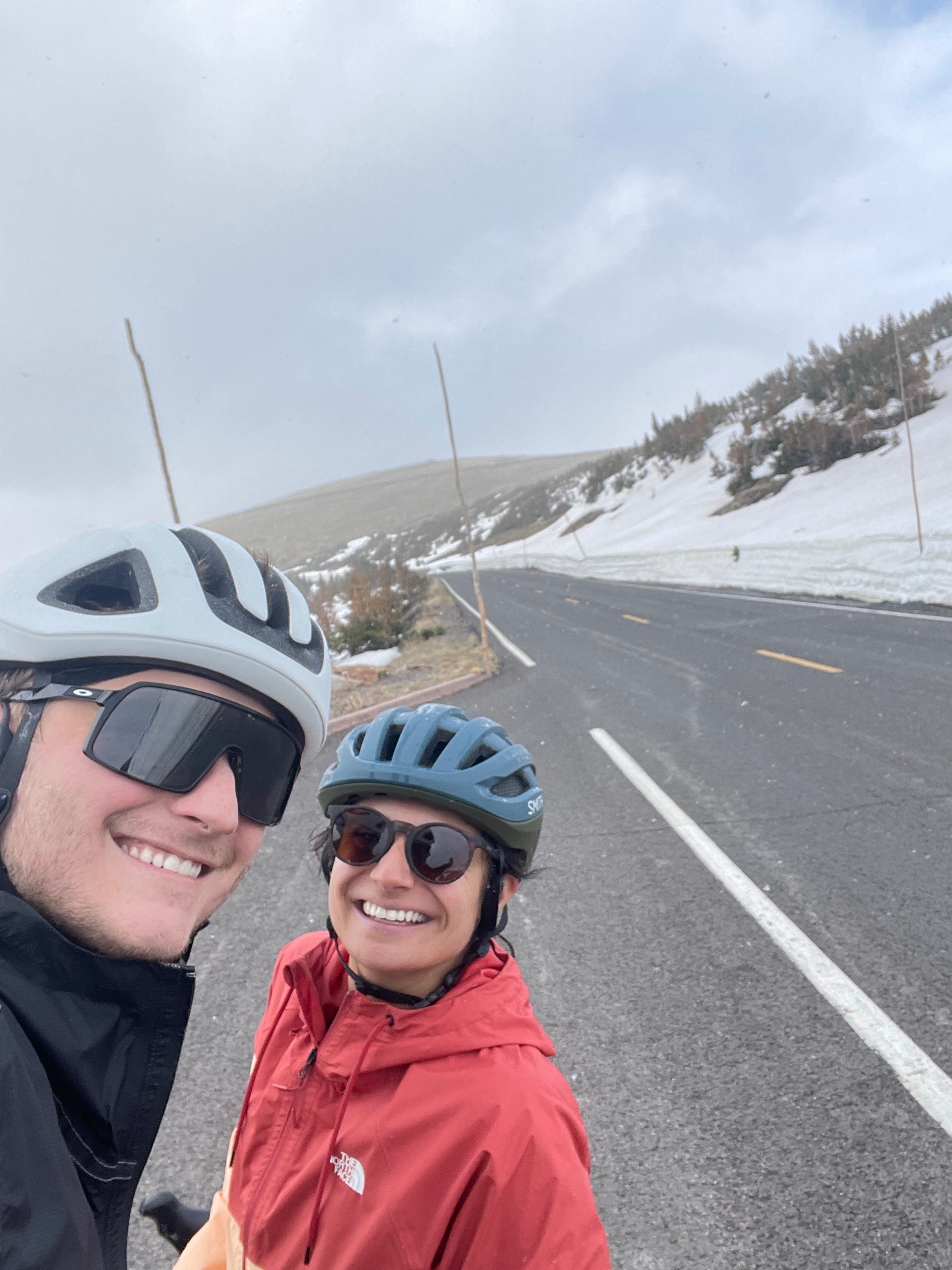Biking to Alpine Visitor Center